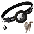 Cat Collar AirTag Holder - Reflective, Adjustable, Waterproof and Safe