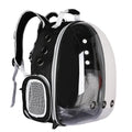 Cat carrier backpack with transparent PVC mask and mesh ventilation