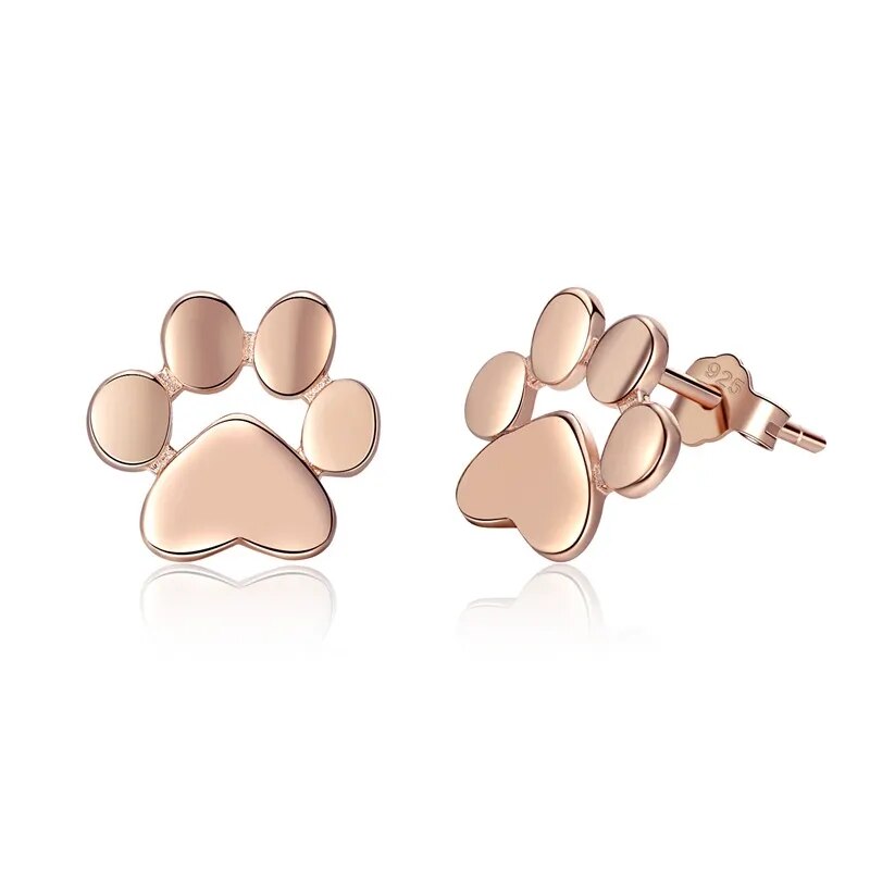 Elegant cat paw earrings for cat lovers