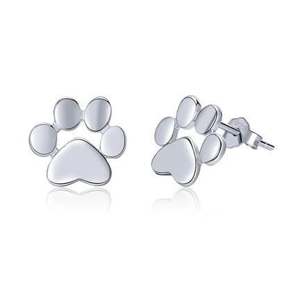 Sterling Silver Cat Paw Earrings cat gift