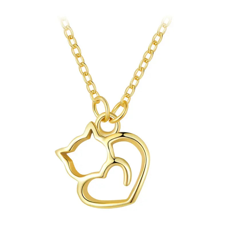 Gift cat necklace for feline enthusiasts