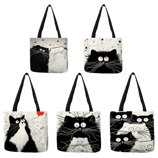 Eco Bag Friendly Cat Printing