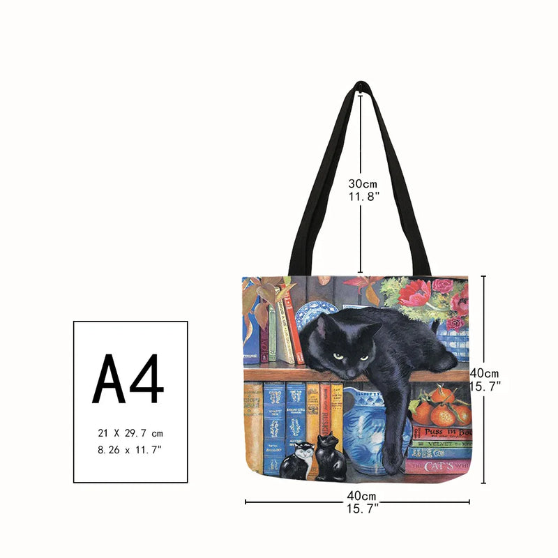 Cat Print - Tote Bags