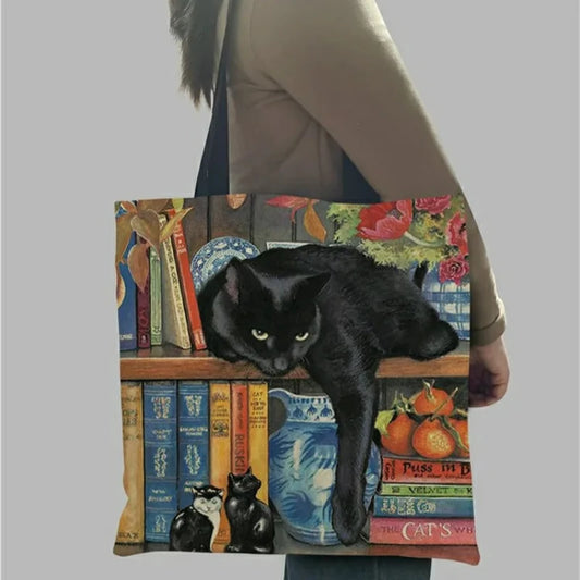 Cat Print - Tote Bags