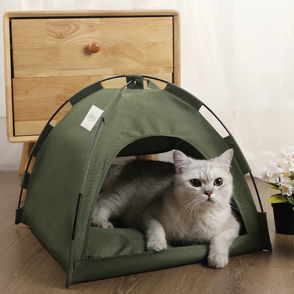 Indoor Camping Foldable Cat Tent Bed