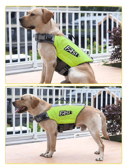 Adjustable Reflective Dog Life Jacket for Swimming