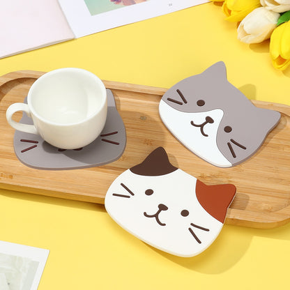 Silicone Cup Pad Cat Shaped