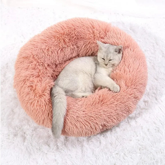 Cat Bed - Cozy Plush Washable and Anti-Slip Design