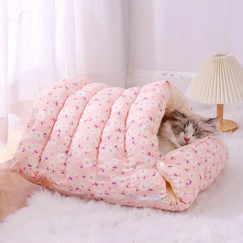 Cat Bed - Cozy Cat Cave Bed - Warm and Comfy Pet Haven