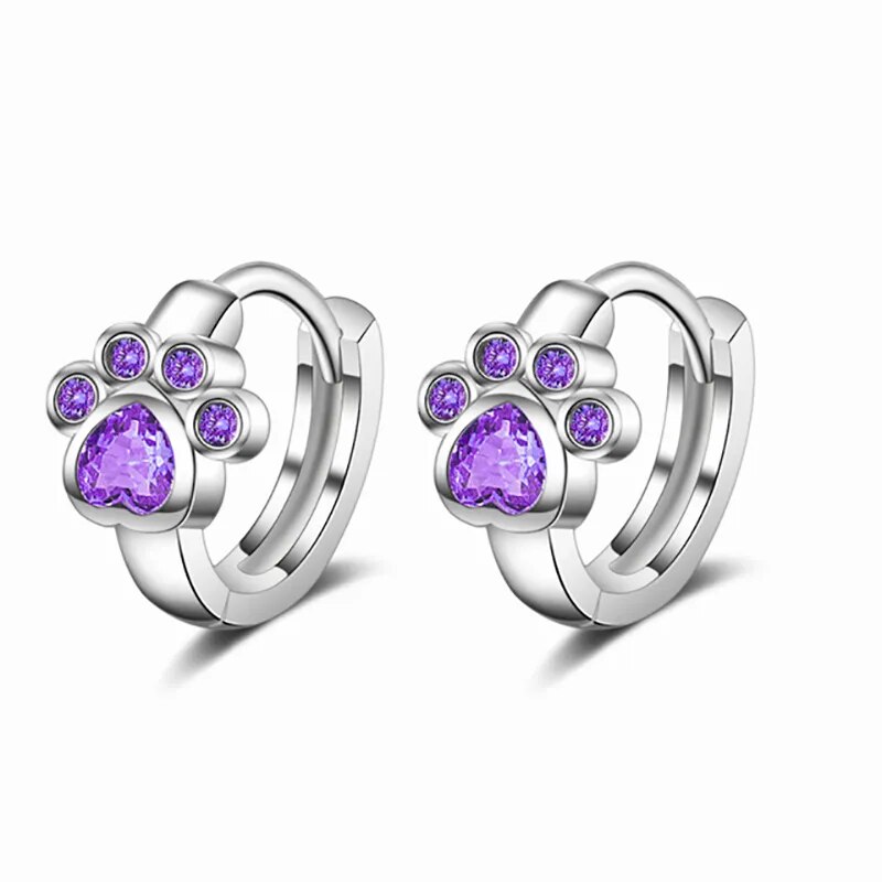 925 Sterling Silver Zircon Stud Earrings