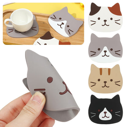 Silicone Cup Pad Cat Shaped