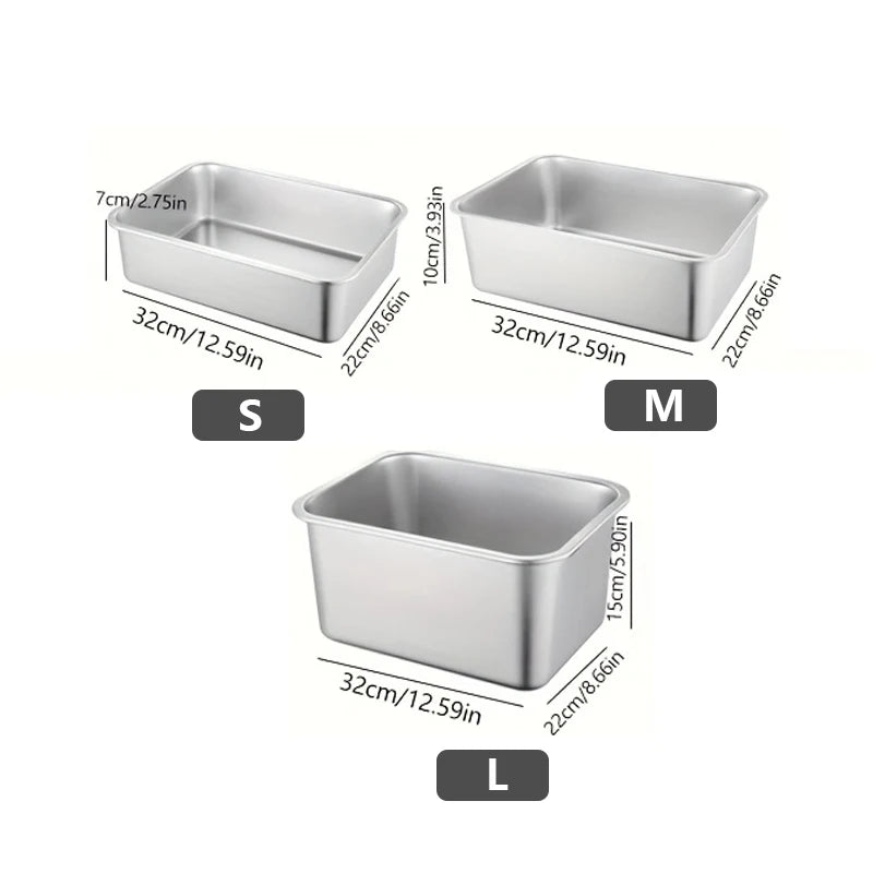 Large-Capacity High-Quality Stainless Steel Dog Bowl Anti-Fall Durable Dog Food Bowl Large Dog Drinking Basin Feeding Basin