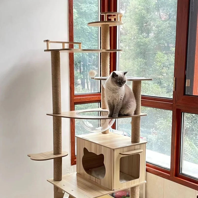 Multi-Level Cat Tree with Sisal Scratching Posts