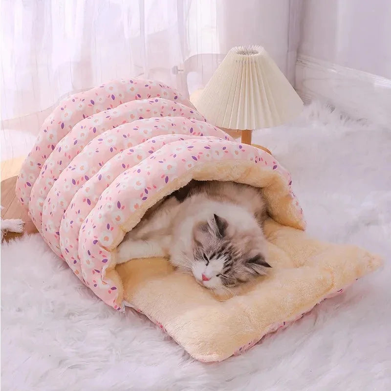 Cat Bed - Cozy Cat Cave Bed - Warm and Comfy Pet Haven