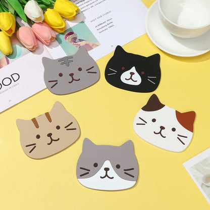 Silicone Cup Pad Cat Shaped