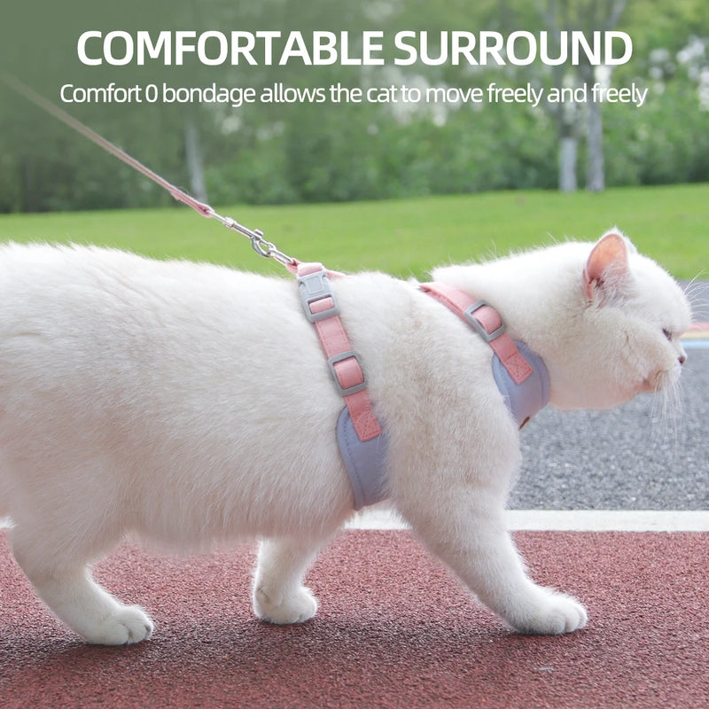 Breathable Cat Harness and Leash Set for Cats