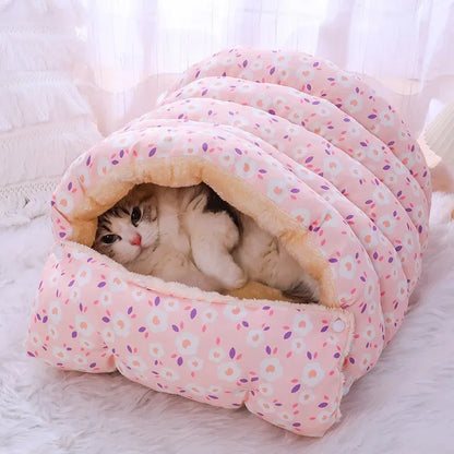 Cat Bed - Cozy Cat Cave Bed - Warm and Comfy Pet Haven