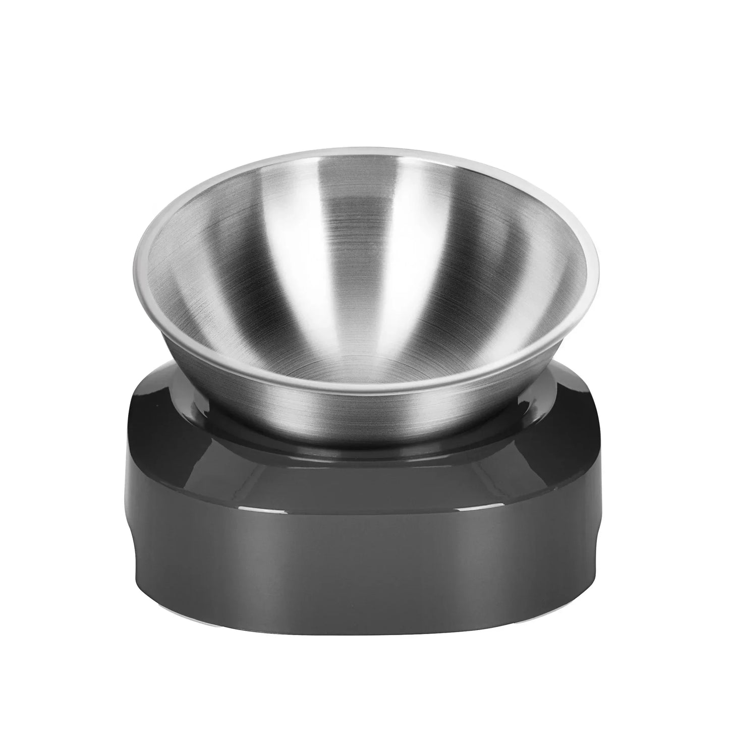 Elevated Stainless Steel Cat Bowl Set - Anti-Vomiting Design