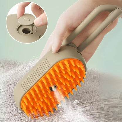 Cat Brush with Water Spray and Massage Feature