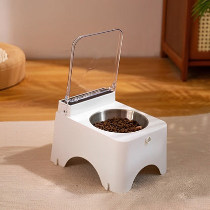 Modern automatic cat feeder with dustproof and bacteria-resistant design.