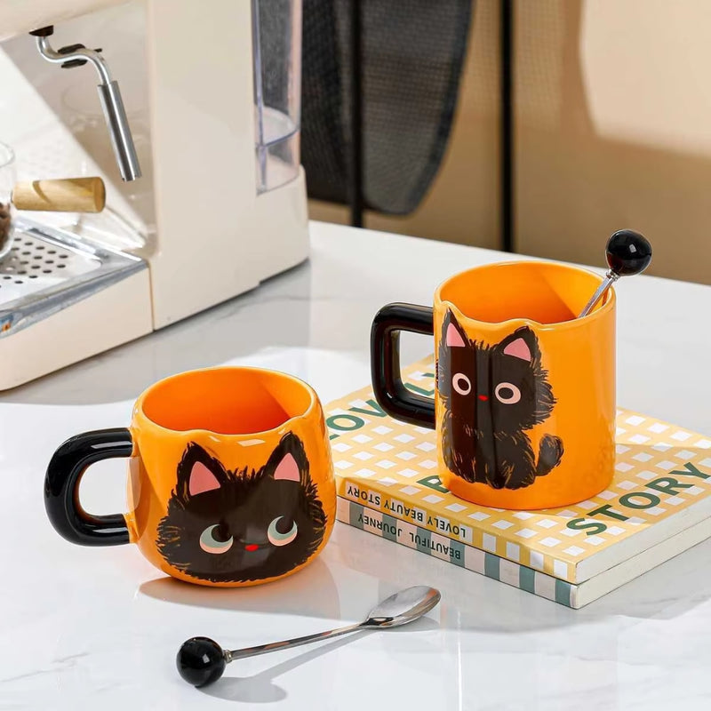 Cat Mug - Cute Cat Ceramic Mug with Gift Box 400ml