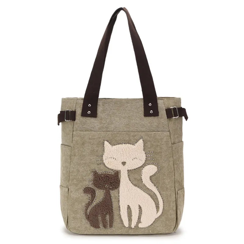 tote bag cat - shoulder bag cat